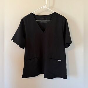Figs Women’s Casma Three Pocket Scrub Top Black Size XXL